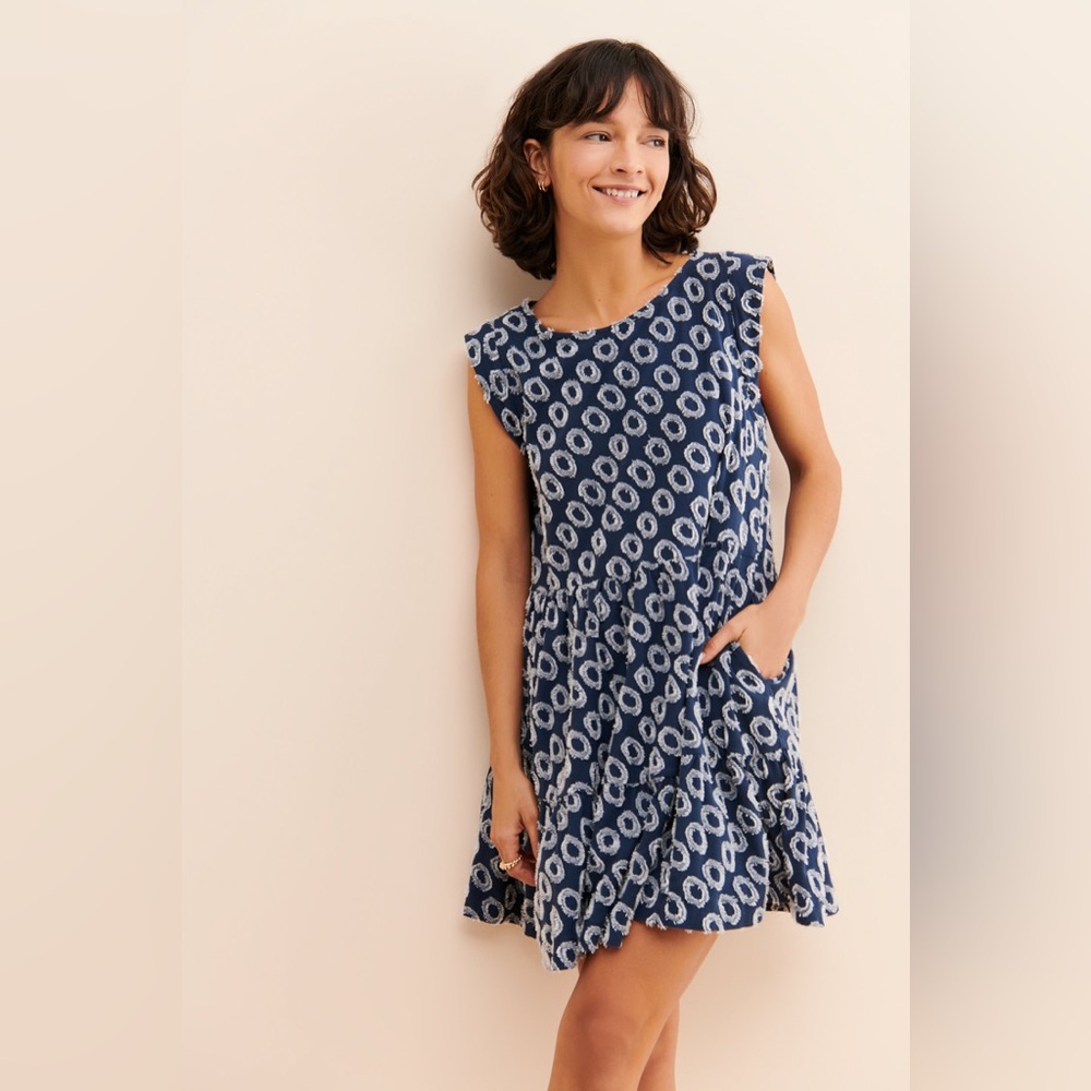 anthropologie lisanne textured tunic dress
